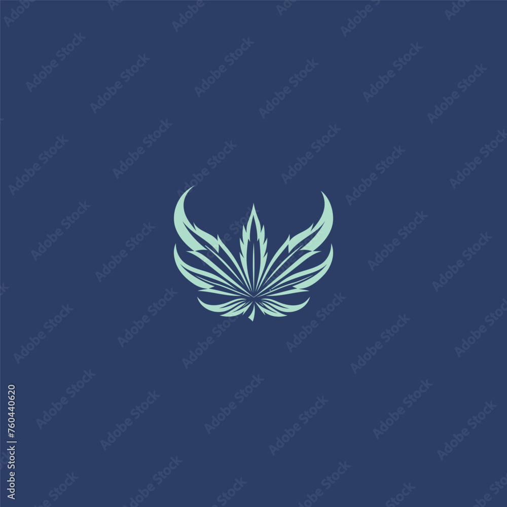 Cannabis logo design icon vector  template
