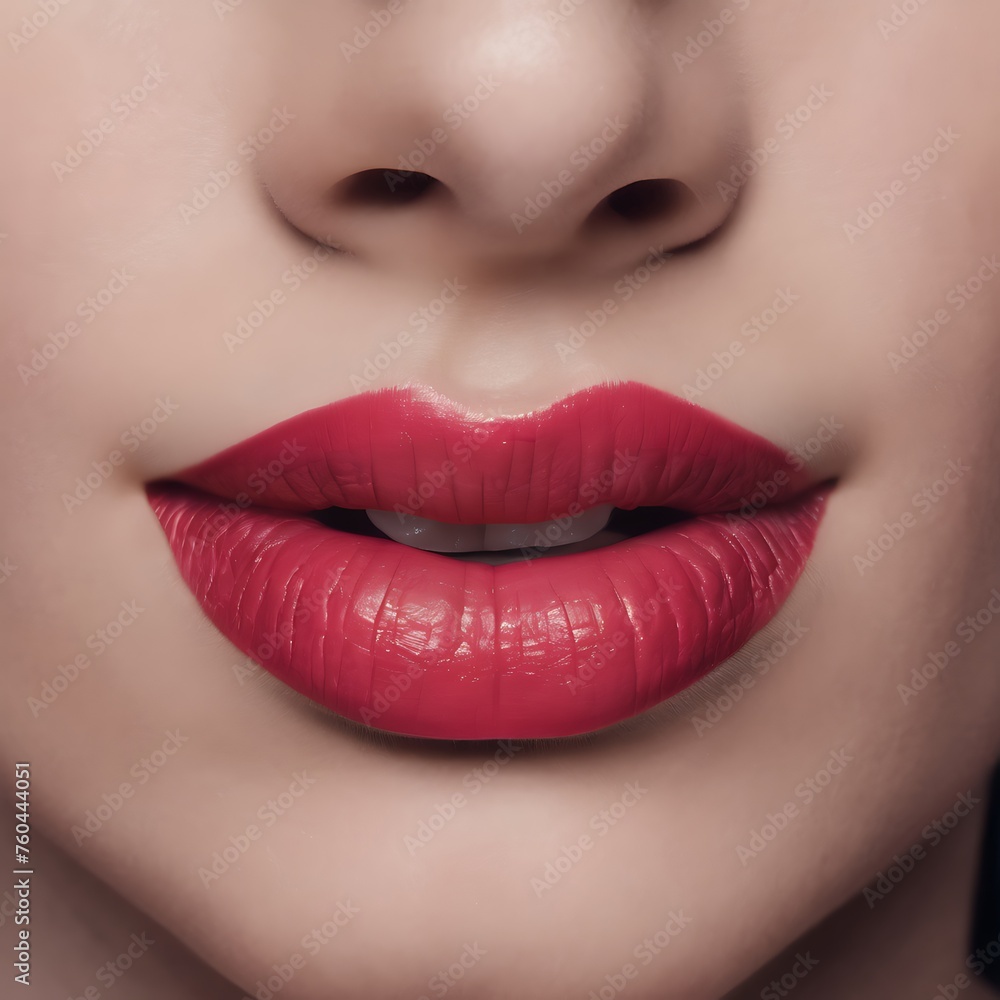 Fototapeta premium close up portrait of a woman lips