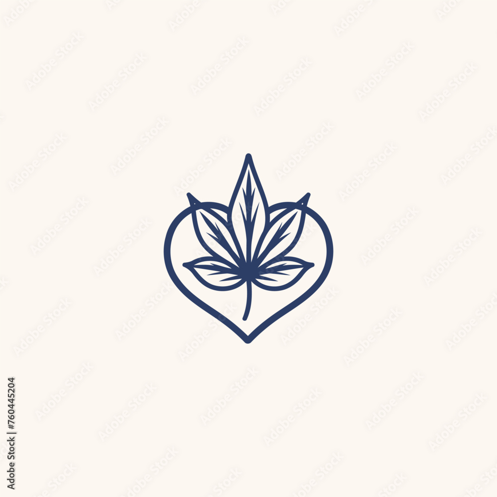 Cannabis logo design icon vector  template