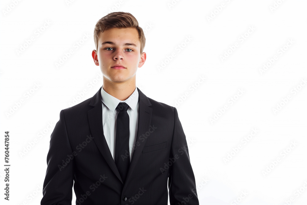 Portrait of a stylish young businessman isolated on a white background. High quality photo Portrait of a stylish young businessman isolated on a white background. High quality photo