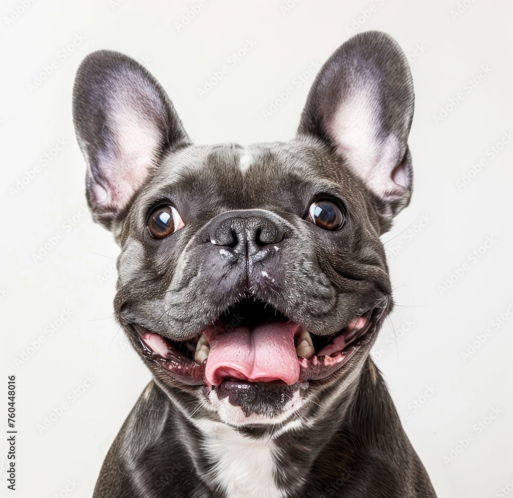 Exuberant French Bulldog with a Playful Grin - Irresistibly Cute! - Generative AI Exuberant French Bulldog with a Playful Grin - Irresistibly Cute! - Generative AI