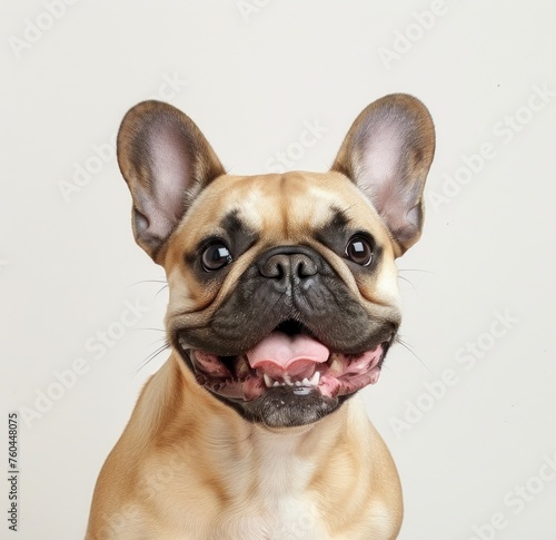 Exuberant French Bulldog with a Playful Grin - Irresistibly Cute! - Generative AI © Gelpi
