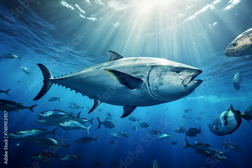 tuna fish in the sea  © Robby