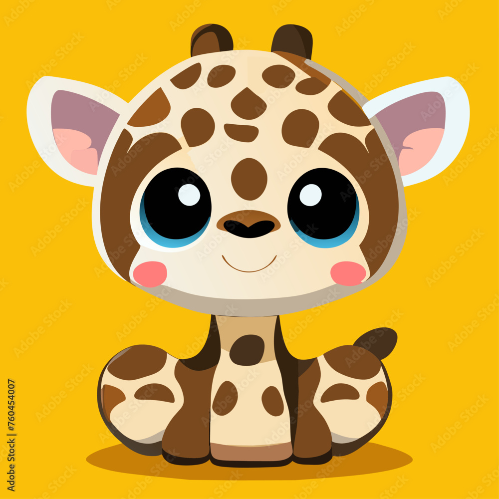 trend giraffe  simple Design illustration