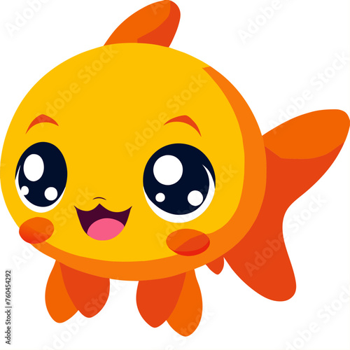 trend goldfish simple Design illustration