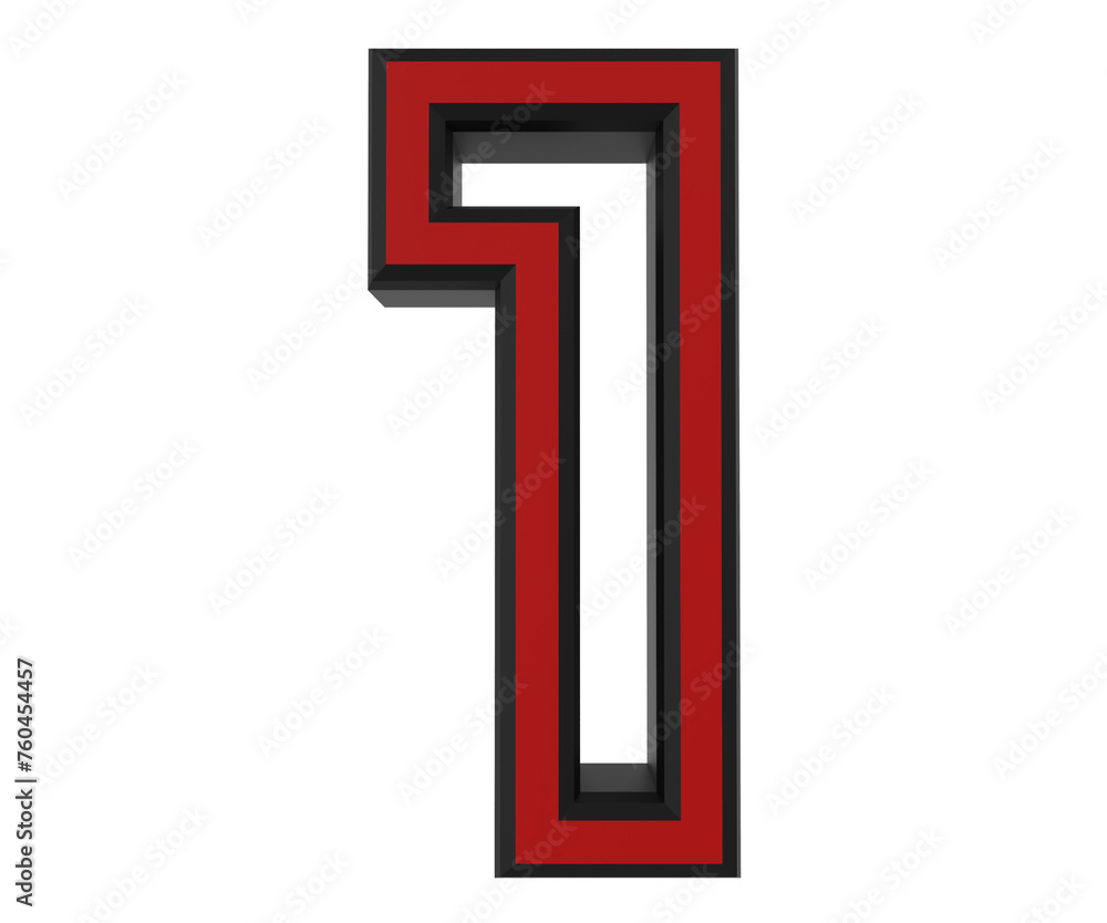 number 1 outlined techno text isolated on white background number 1 outlined techno text isolated on white background