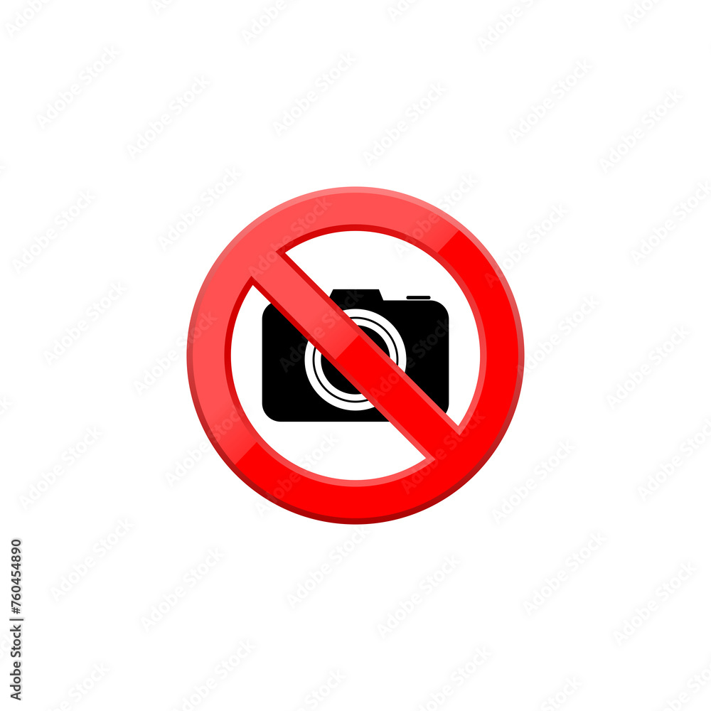 No Photo camera sign icon isolated on transparent background No Photo camera sign icon isolated on transparent background
