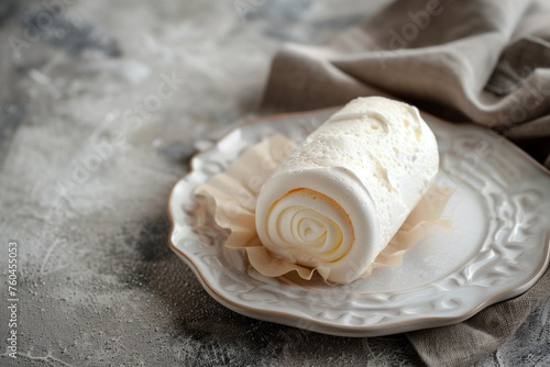 meringue roll whipped airy beauty dessert