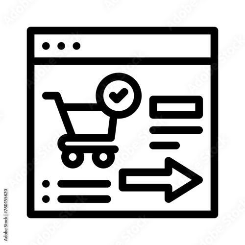 checkout line icon