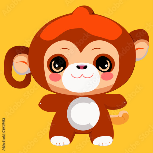 trend orangutan simple Design illustration