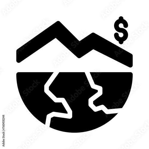 downturn glyph icon