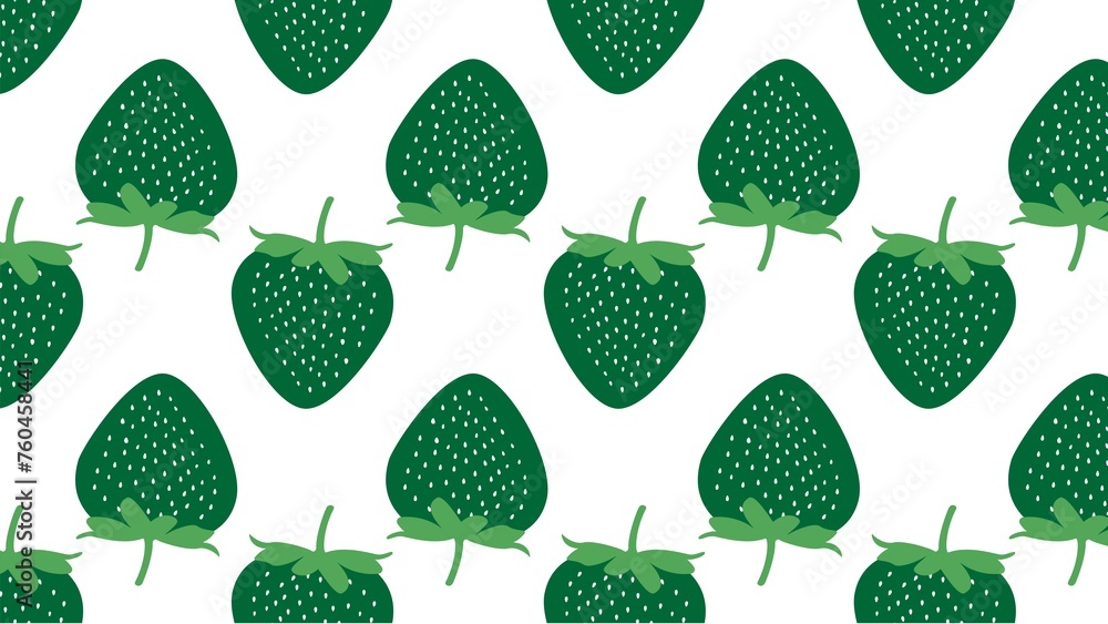 illustration of green strawberry wallpaper illustration of green strawberry wallpaper