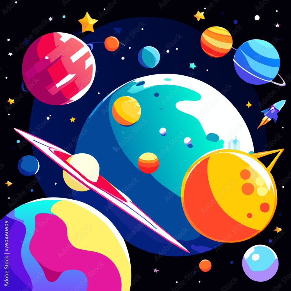 trend space cartoon simple Design illustration trend space cartoon simple Design illustration