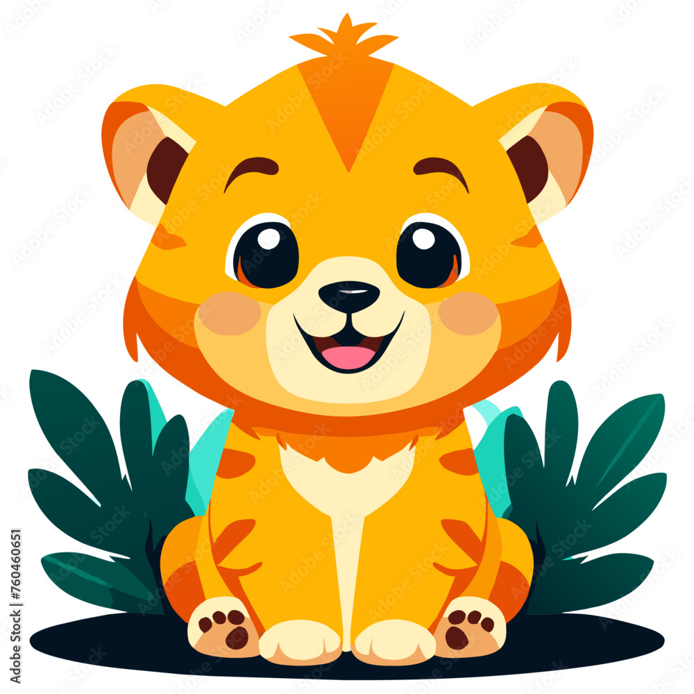 Obraz premium trend safari cute simple Design illustration