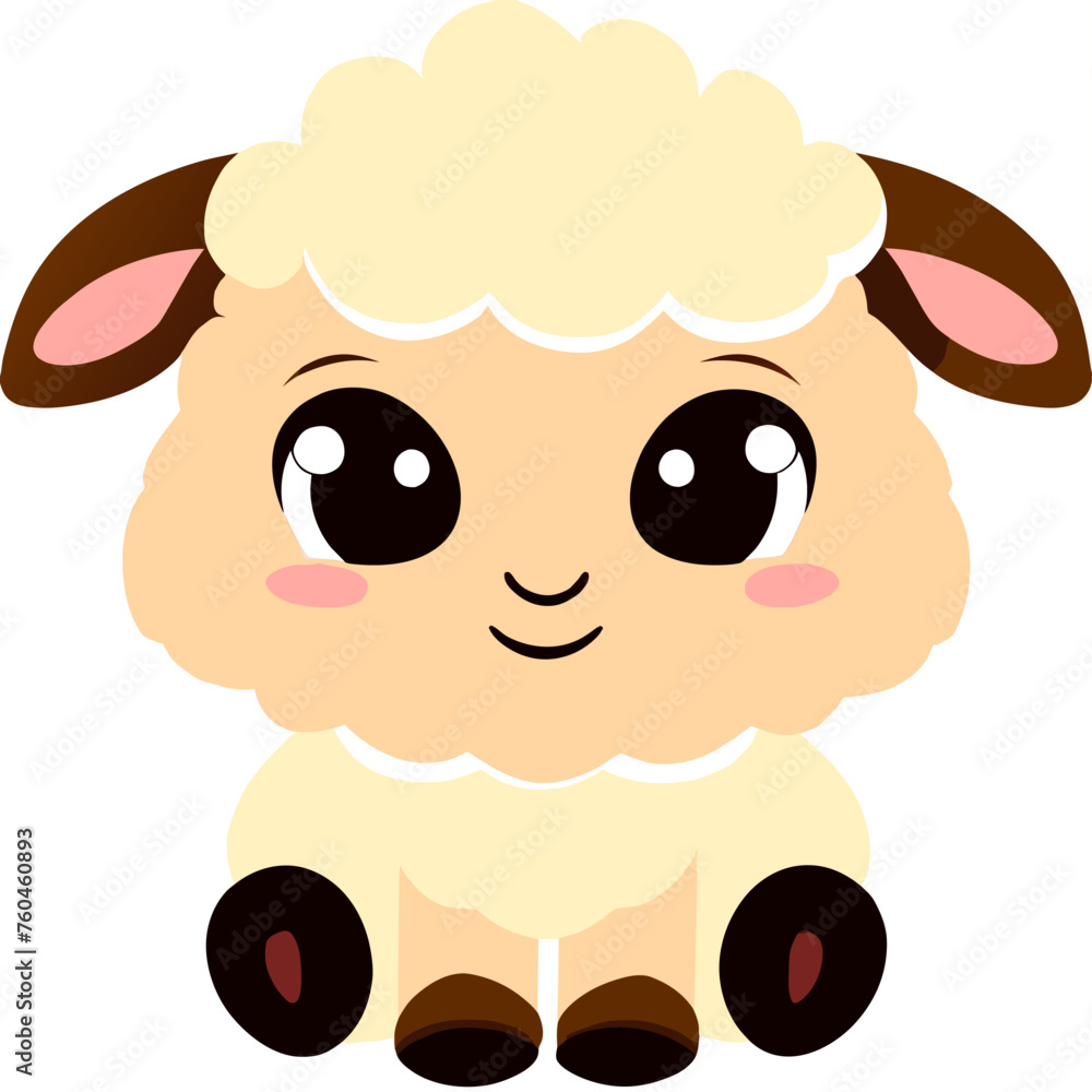 trend sheep  simple Design illustration