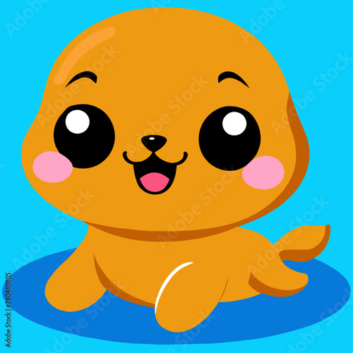 trend sea lions simple Design illustration