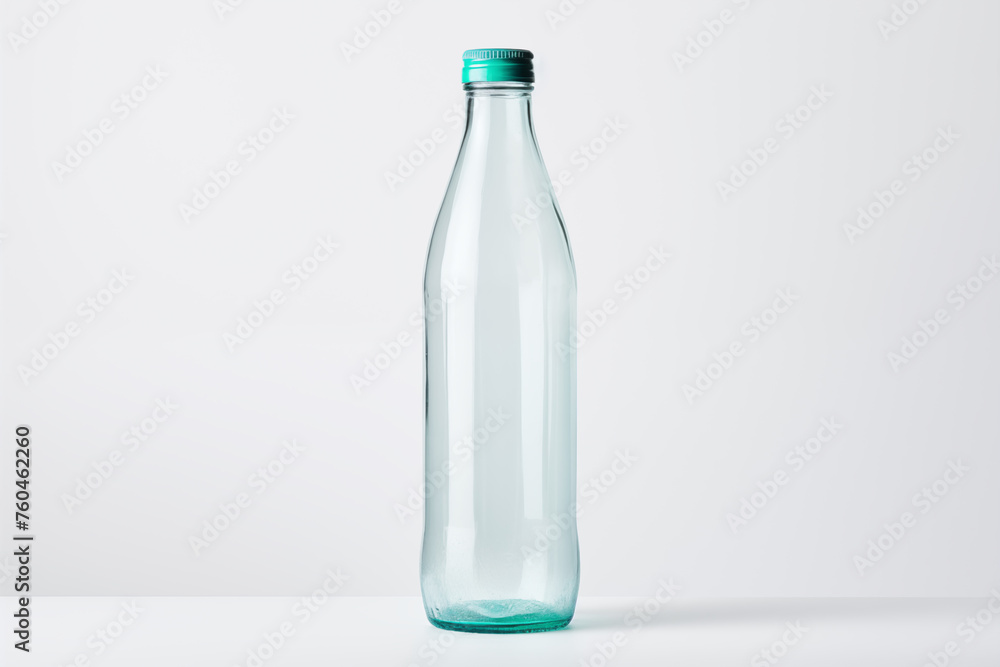 mockup empty blank transparent green plastic bottle on a white background mockup empty blank transparent green plastic bottle on a white background