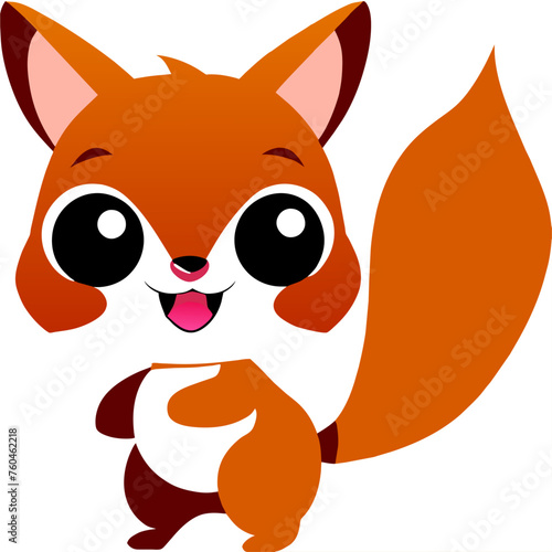 trend squirrel  simple Design illustration