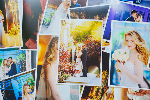Beautiful printed wedding photos. Professional photography. © andrey