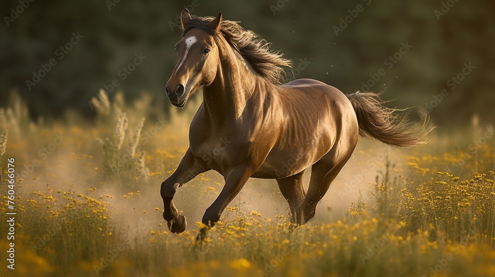 Fototapeta premium horse in the field