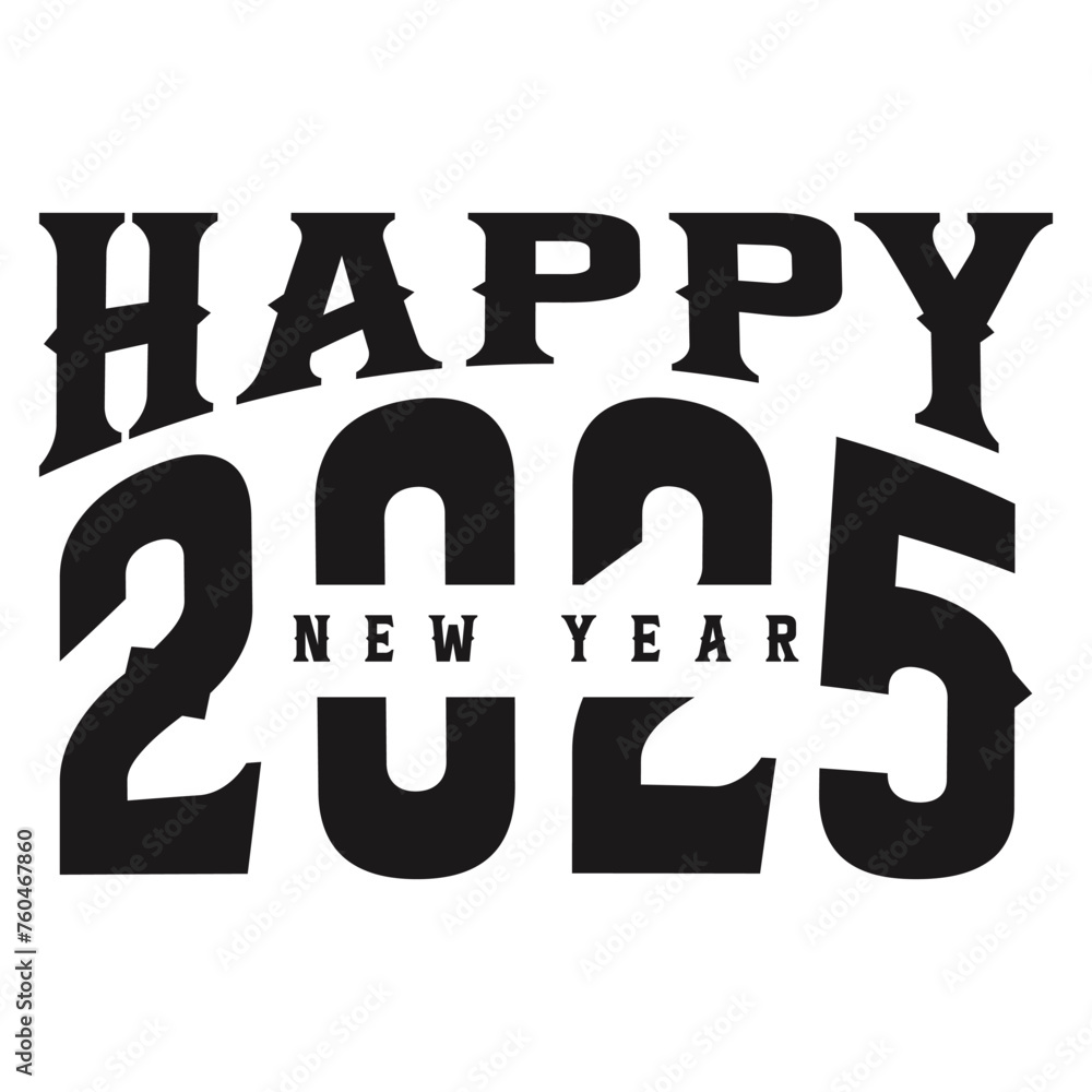 Fototapeta premium New year theme t-shirt design
