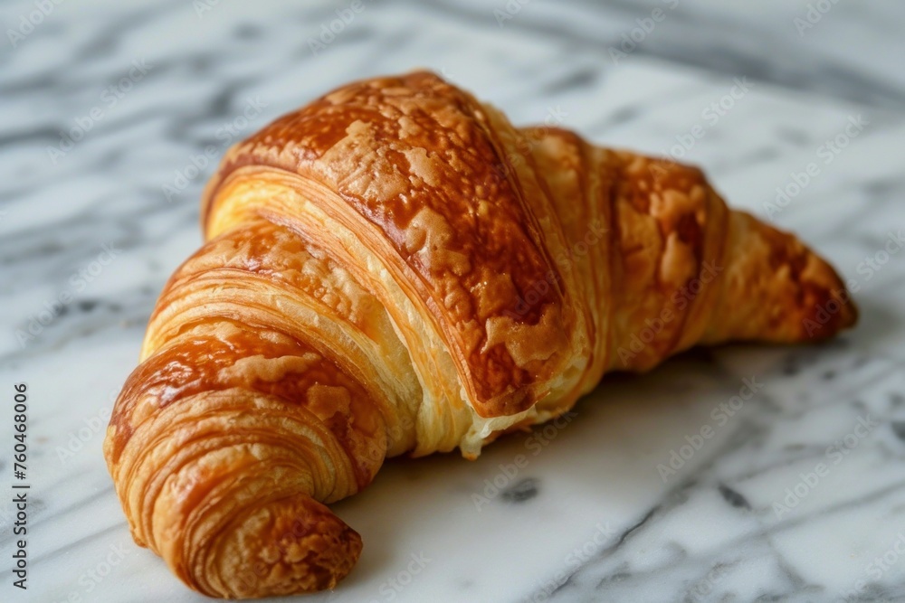 Baked croissant. Design food fresh. Generate Ai