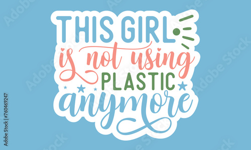 Stickers Earth Hour ,Single design