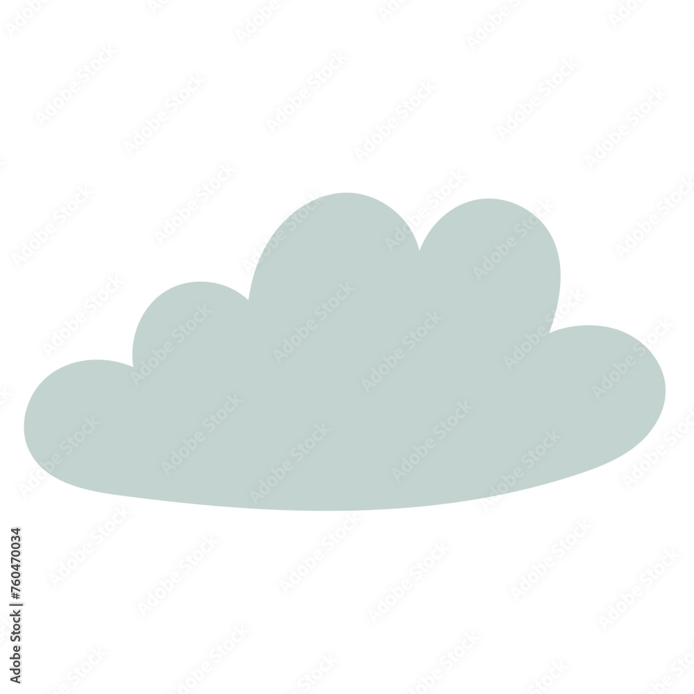 Doodle Cloud Icon. Simple Funny Cloud Symbol Art Design. Doodle Cloud Icon. Simple Funny Cloud Symbol Art Design.