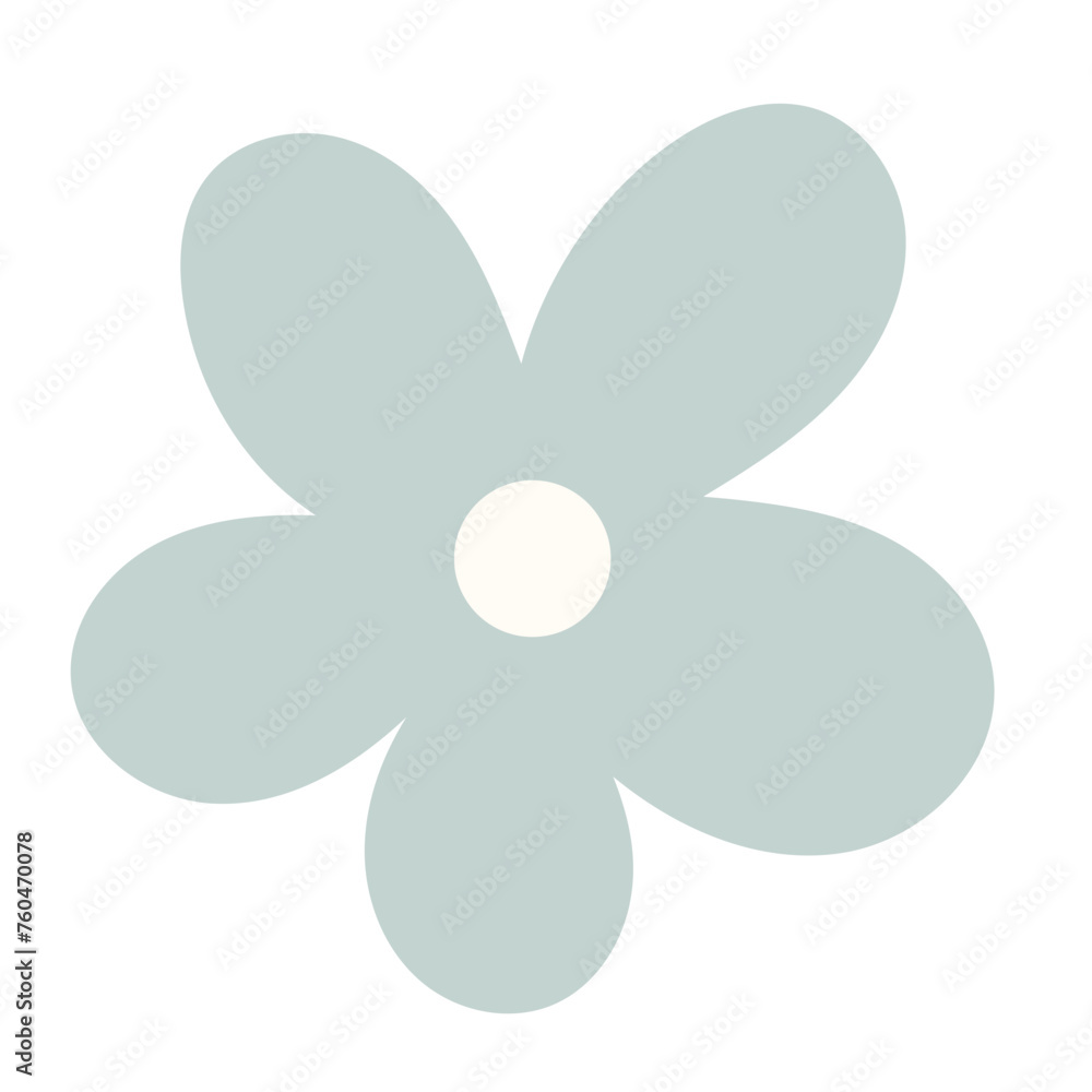 Simple Doodle Flower Icon. Doodle Isolated Floral Symbol Element Design. Simple Doodle Flower Icon. Doodle Isolated Floral Symbol Element Design.
