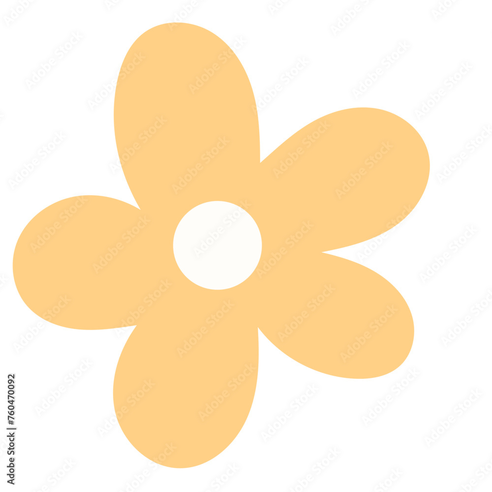 Simple Doodle Flower Icon. Doodle Isolated Floral Symbol Element Design. Simple Doodle Flower Icon. Doodle Isolated Floral Symbol Element Design.