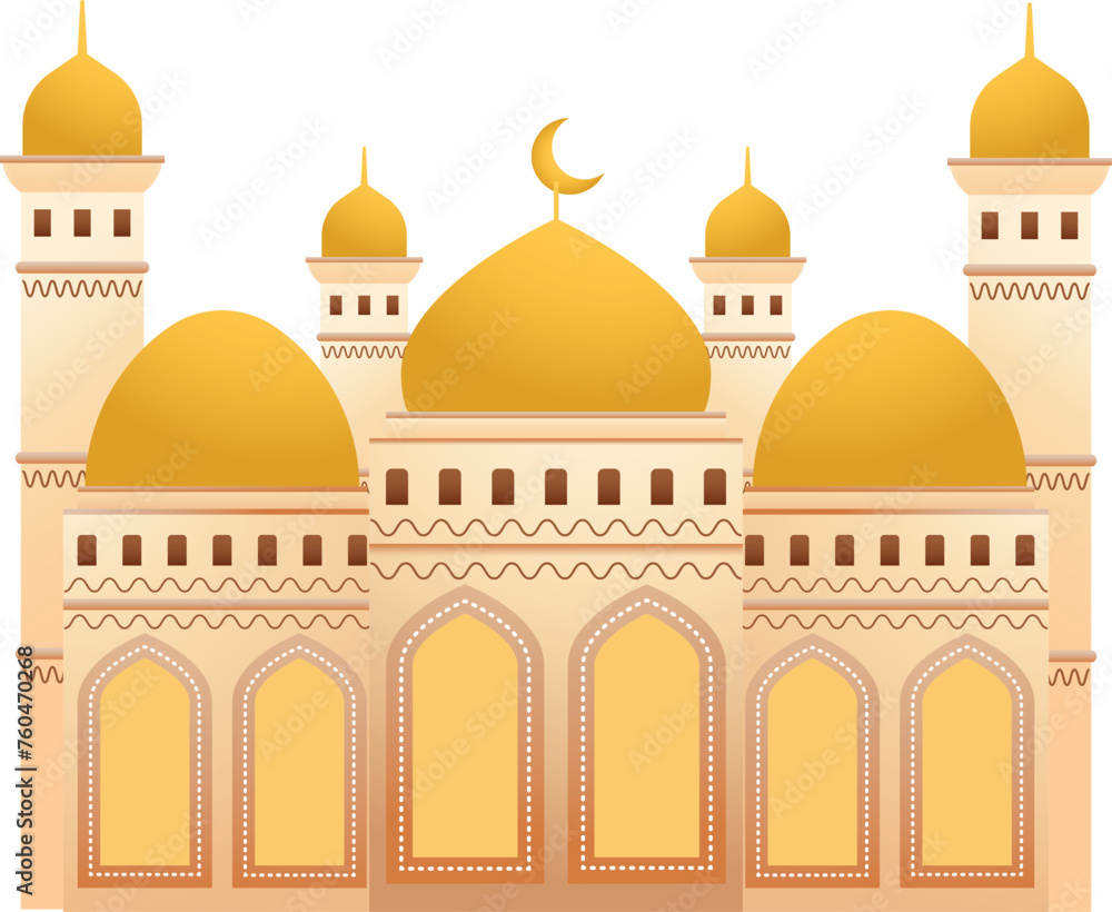 Islamic Architecture Mosque Design Vectors