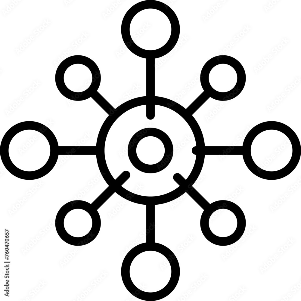Bacteria line icon Bacteria line icon
