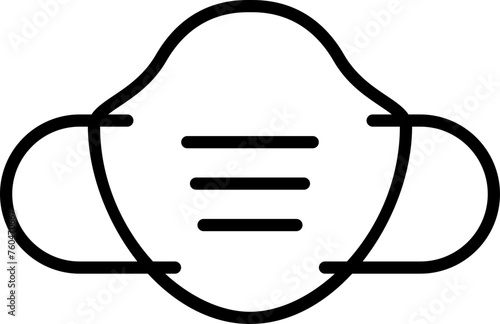 Face mask line icon