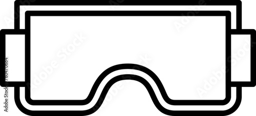 Face mask line icon
