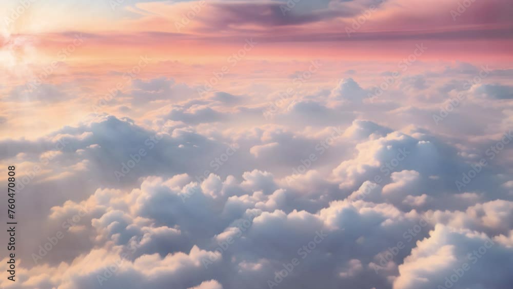 flying in to sunrise above a layer of clouds flying in to sunrise above a layer of clouds