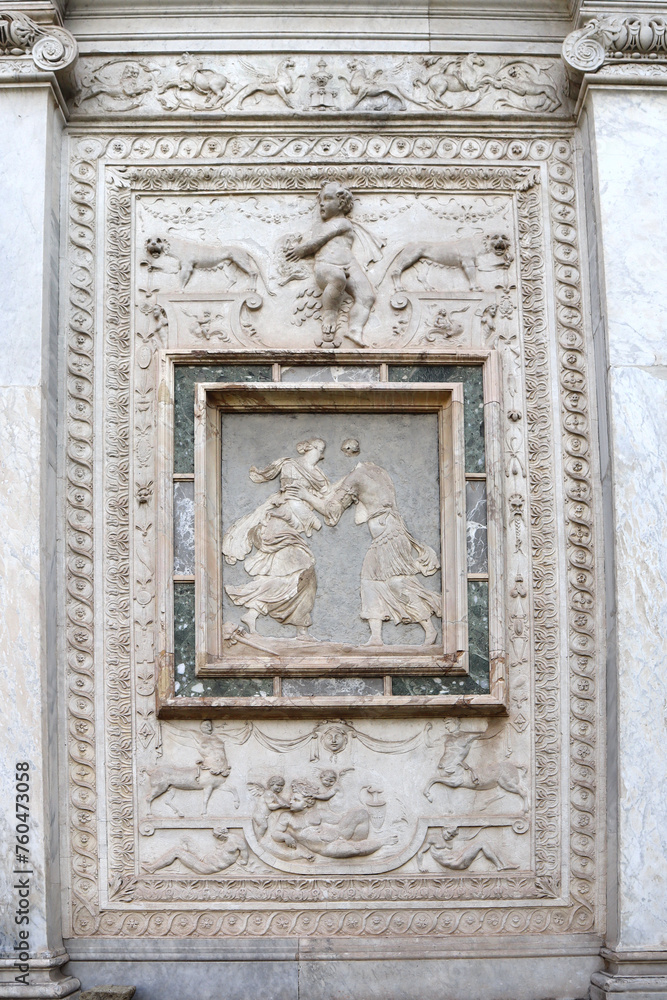 Detail of National Etruscan Museum of Villa Giulia in Rome, Italy	
