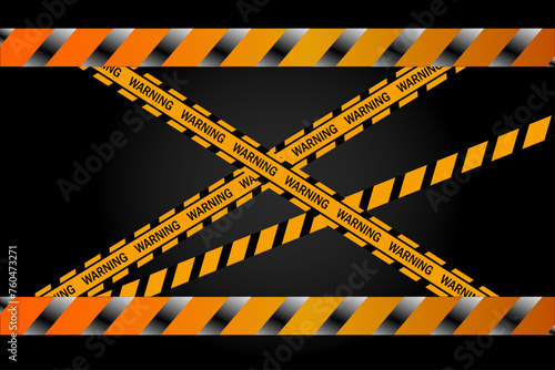 Vector background of multiple police lines, danger warning lines
