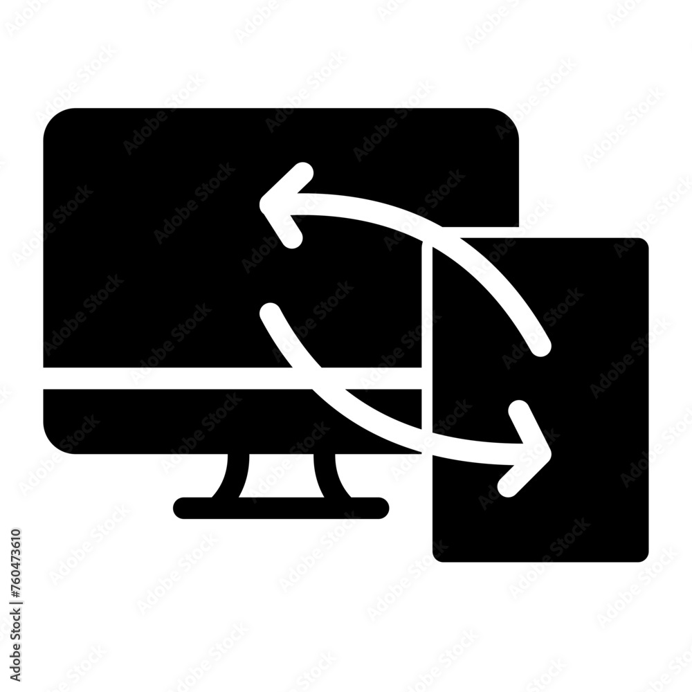 This is the Data Transfer icon from the UX and UI icon collection with an solid style