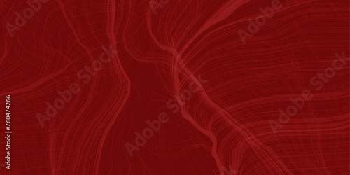 Red wave paper curved lines,geography scheme abstract background strokes on,high quality,land vector,earth map map of topography lines vector. 