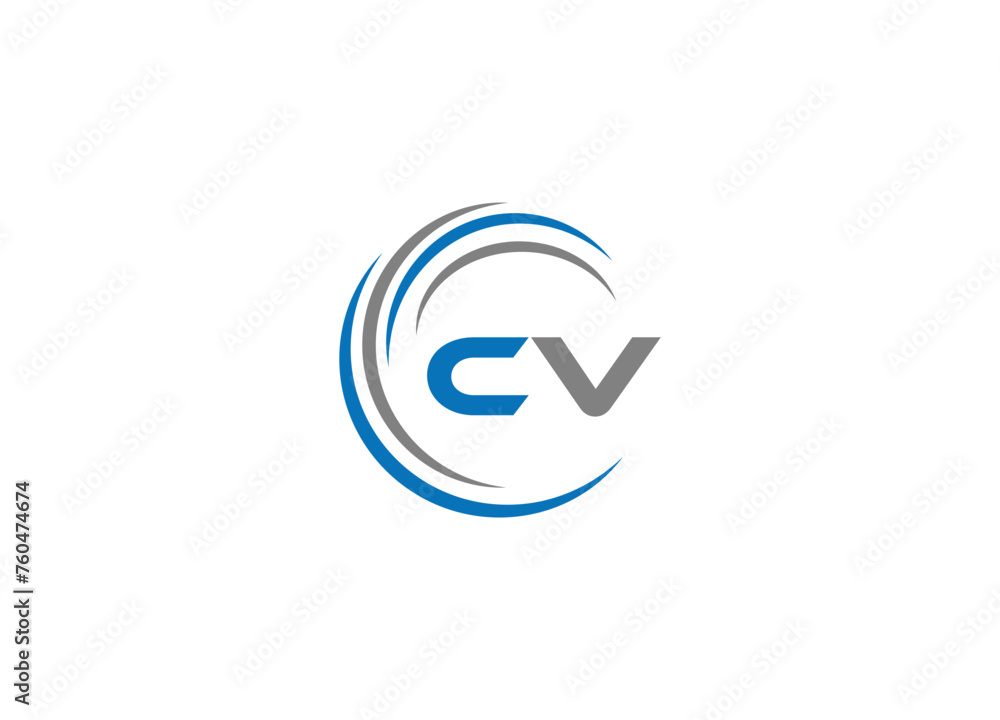 initial letter cv modern linked circle round lowercase logo pink initial letter cv modern linked circle round lowercase logo pink