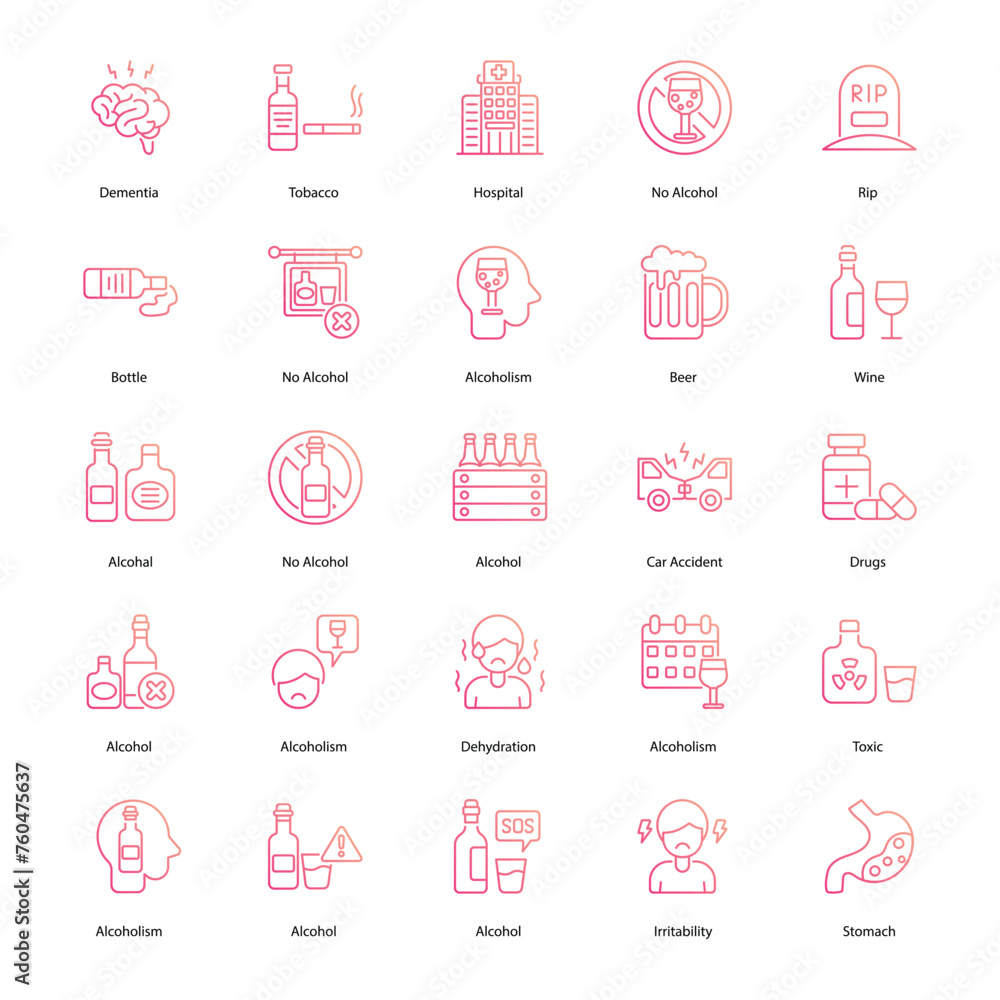 set of Alcoholism icons such as Alcoholism, addiction, recovery, sobriety, support, rehabilitation, health, wellness, intervention, treatment, set of Alcoholism icons such as Alcoholism, addiction, recovery, sobriety, support, rehabilitation, health, wellness, intervention, treatment,