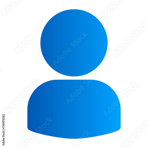 This is the Profile icon from the UX and UI icon collection with an solid gradient style