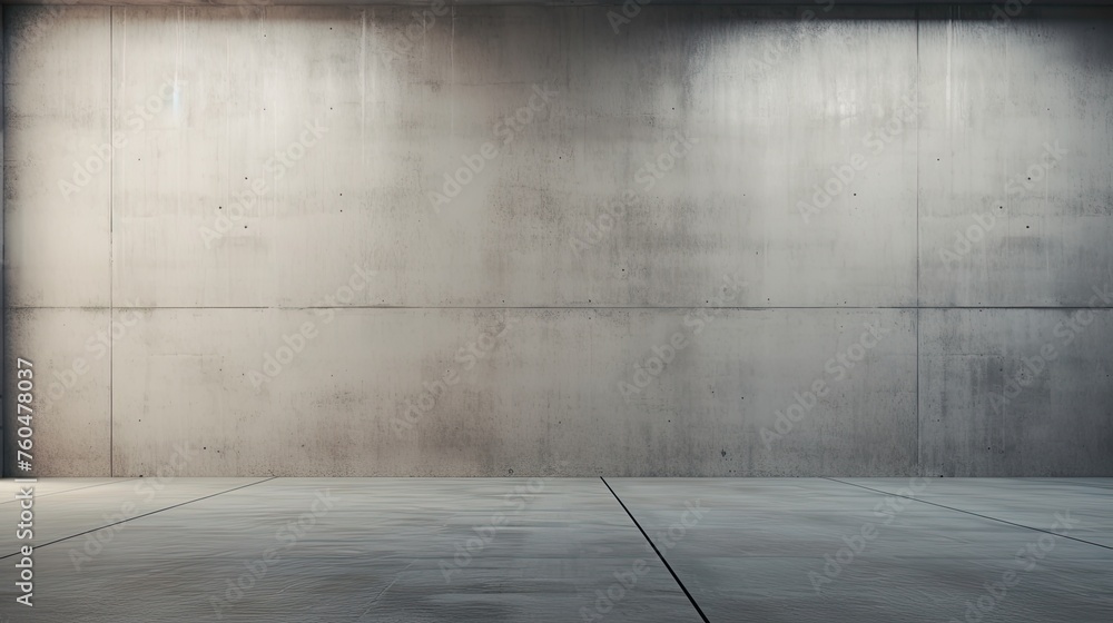 Empty Room With Concrete Walls and a Door Empty Room With Concrete Walls and a Door