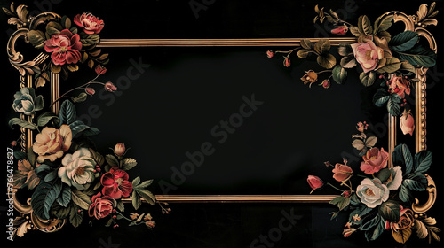A stunning frame adorned with decorative corners