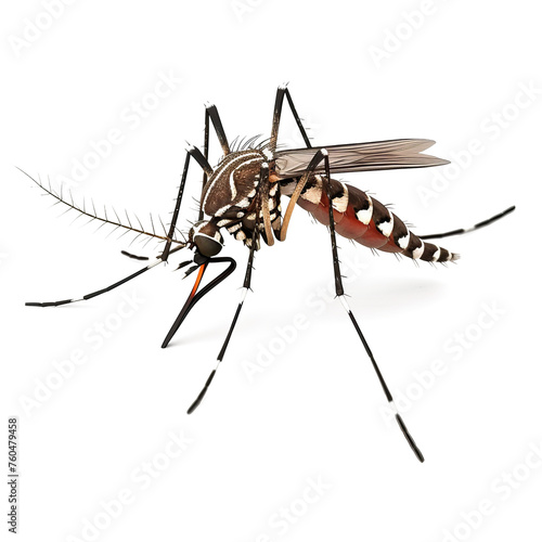 Mosquito isolated on transparent background photo