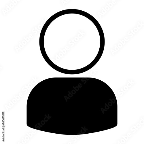 This is the Profile  icon from the UX and UI icon collection with an mixed style