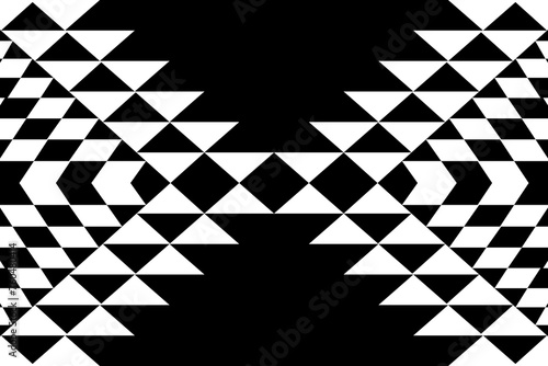 Seamless pattern with tribal aztec motives. Aztec print. Aztec design. Abstract background with ethnic aztec ornament.Black and white seamless pattern with ethnic aztec ornament. Abstract wallpaper 