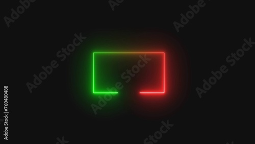 neon frame icon illustration file.neon file