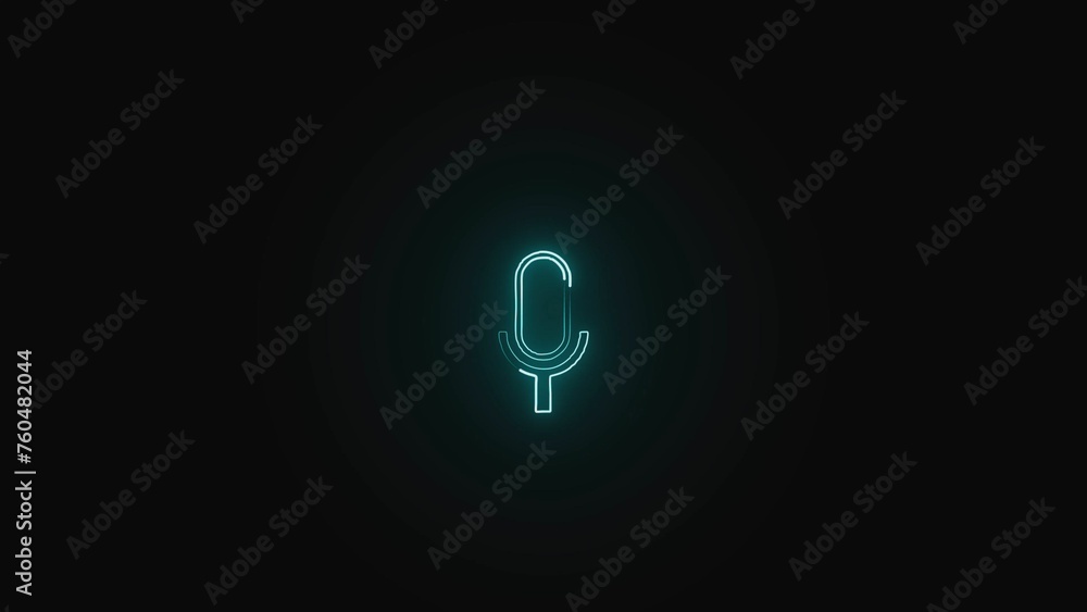microphone icon with a modern design