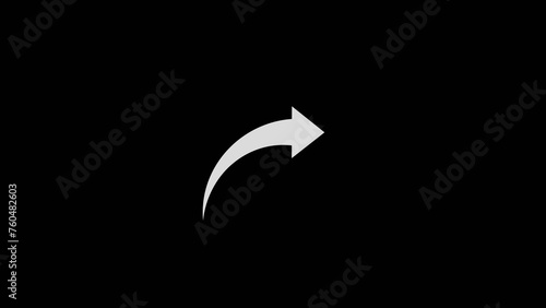 Free Download black arrow icon on white background. flat style. arrow icon for your web site design - GFXLoad
